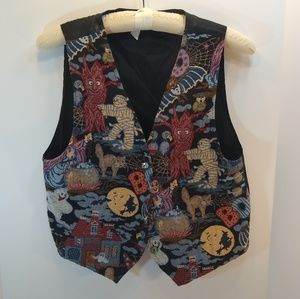 Vintage Mirrors Quilted Halloween Vest